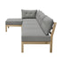 5 Piece Outdoor Sofa Set Lounge Setting Garden Grey