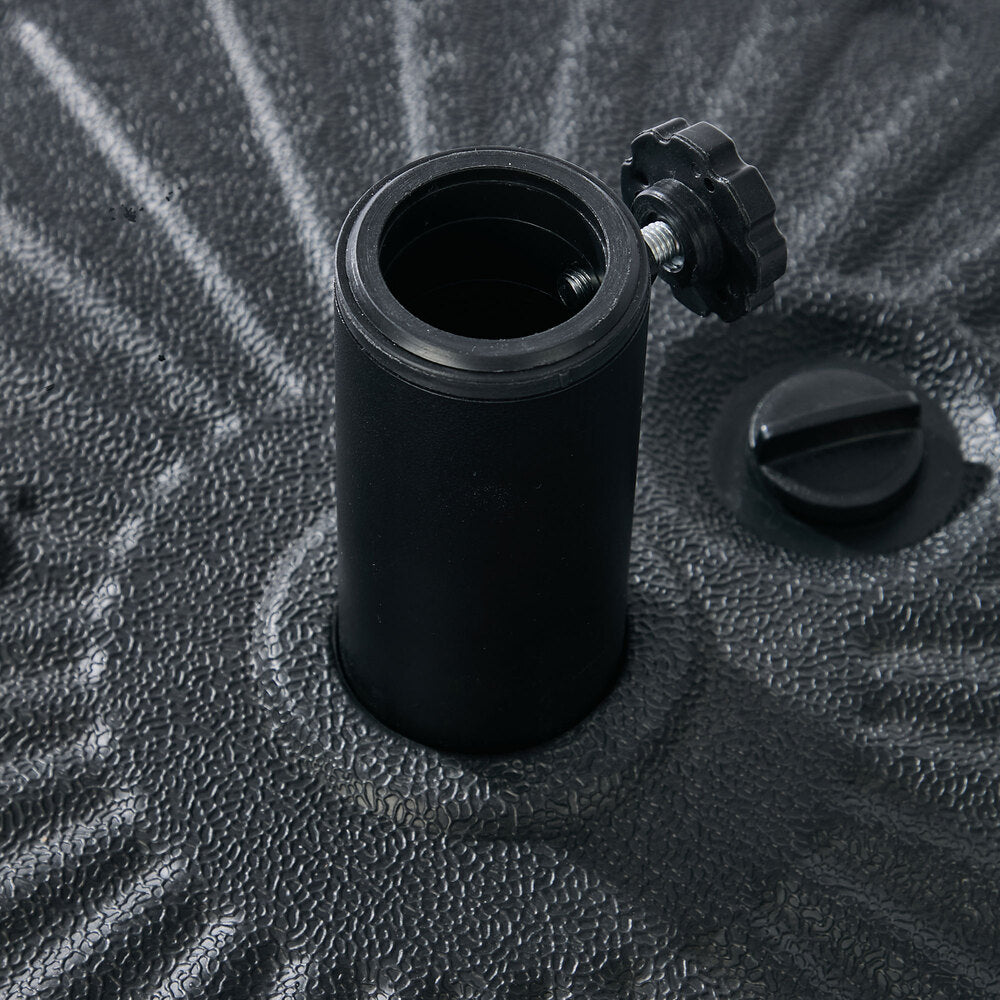 Livsip Outdoor Umbrella Base Water Pod 22KG Weight Capacity Black HDPE