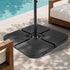 Livsip Outdoor Umbrella Base Water Pod 60KG Weight Capacity Black HDPE
