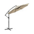 Livsip 3m Cantilever Umbrella, 360° Rotation, UPF50+ Protection, Beige