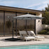 Livsip 3m Cantilever Umbrella, 360° Rotation, UPF50+ Sun Shade, Charcoal