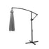 Livsip 3m Cantilever Umbrella, 360° Rotation, UPF50+ Sun Shade, Charcoal