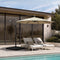 Livsip 3m Cantilever Umbrella, 32-LED Solar Light, 360° Rotation, Beige