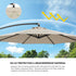 Livsip 3m Cantilever Umbrella, 360° Rotation, 60kg Base Included, Beige