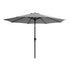 Livsip 3m Garden Shade Outdoor Umbrella with Tilt Adjustment, Charcoal
