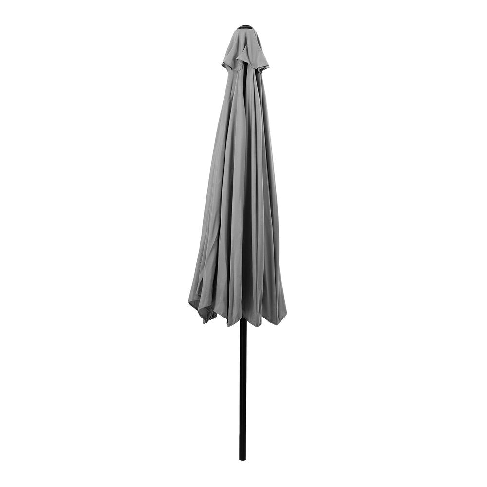 Livsip 3m Garden Shade Outdoor Umbrella with Tilt Adjustment, Charcoal