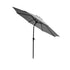 Livsip 3m Garden Shade Outdoor Umbrella with Tilt Adjustment, Charcoal