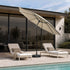 Livsip 3m Garden Shade Outdoor Umbrella with 40° Tilt & Base, Beige Canopy