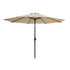 Livsip 3m Garden Shade Outdoor Umbrella with 40° Tilt & Base, Beige Canopy