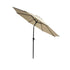 Livsip 3m Garden Shade Outdoor Umbrella with 40° Tilt & Base, Beige Canopy