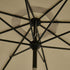 Livsip 3m Garden Shade Outdoor Umbrella with 40° Tilt & Base, Beige Canopy