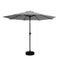 Livsip 3m Garden Shade Outdoor Umbrella with 40° Tilt & Base, Charcoal
