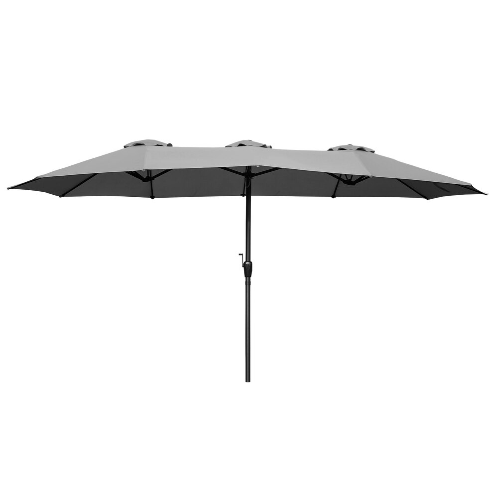 Livsip Outdoor Umbrella 4.52M Double-Sided Umbrellas Charcoal