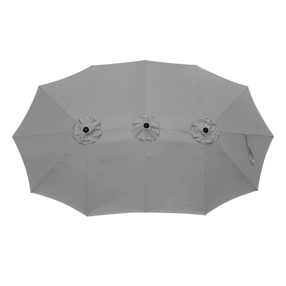 Livsip Outdoor Umbrella 4.52M Double-Sided Umbrellas Charcoal