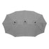 Livsip Outdoor Umbrella 4.52M Double-Sided Umbrellas Charcoal
