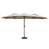 Livsip Outdoor Umbrella 4.52M Double-Sided Umbrellas Shade Beige
