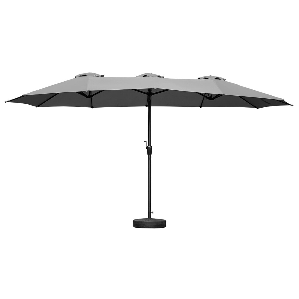 Livsip Outdoor Umbrella 4.52M Double-Sided Garden Shade Charcoal