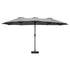 Livsip Outdoor Umbrella 4.52M Double-Sided Garden Shade Charcoal