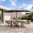 Livsip Outdoor Umbrella 4.52M Double-Sided Garden Shade Charcoal