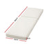Gardeon Outdoor Sun Lounger Cushion 183cm, 8cm Thick Chaise Lounge Pad, Beige