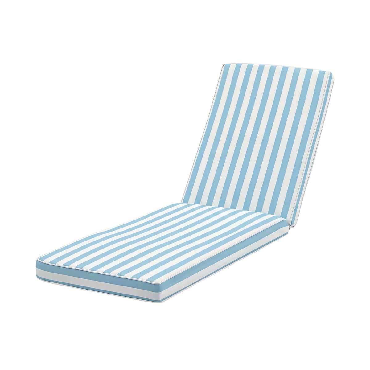 Gardeon Outdoor Sun Lounger Cushion 183cm, 8cm Thick Chaise Lounge Pad, Blue