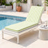 Gardeon Outdoor Sun Lounger Cushion 183cm, 8cm Thick Chaise Lounge Pad, Green