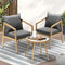 Livsip 3 Piece Outdoor Bistro Set Patio Table & Chairs Bronze