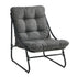 Livsip 3 Piece Outdoor Patio Set 2 Chairs Coffee Table Lounge Setting Grey