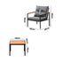 3PCS Outdoor Set Armchairs&Table with Cushions