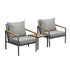 Outdoor Set Chairs&Table Patio Furniture 3PCS