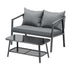 2PCS Outdoor Furniture Set Sofa Chairs&Table
