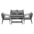 2PCS Outdoor Furniture Set Sofa Chairs&Table