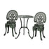 Patio Set Cast Aluminium Table&Chairs Verdigris 3PCS