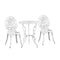 Outdoor Set Chairs&Table Cast Aluminum Rose 3PCS