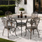 3 Piece Outdoor Patio Set Cast Aluminium Butterfly