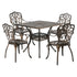 3 Piece Outdoor Patio Set Cast Aluminium Butterfly