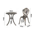3 Piece Outdoor Patio Set Garden Furniture Bronze