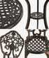 3 Piece Outdoor Patio Set Garden Furniture Bronze