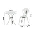 3 Piece Outdoor Patio Set Garden Furniture White