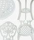3 Piece Outdoor Patio Set Garden Furniture White