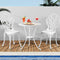 Livsip 3 Piece Outdoor Bistro Set Cast Aluminium Patio Table Chairs White