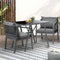 3PCS Outdoor Dining Set Table Chairs Set