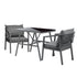 3PCS Outdoor Dining Set Table Chairs Set