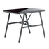 2 Seater Outdoor Dining Set with Table Grey&Black