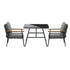 Livsip Outdoor Dining Set Patio Table and Chairs 2 Seater