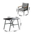 Livsip Outdoor Dining Set Patio Table and Chairs 2 Seater