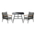 Livsip Outdoor Dining Set Patio Table and Chairs 2 Seater