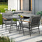 Livsip 2 Seater Outdoor Dining Set Patio Table & Chairs Glass Top