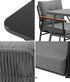 Livsip Outdoor Dining Set Patio Table and Chairs 2 Seater