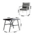 Outdoor Dining Set Patio Table and Chairs 3PCS